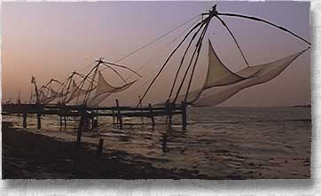 Kiinalaiset kalaverkot Kochissa